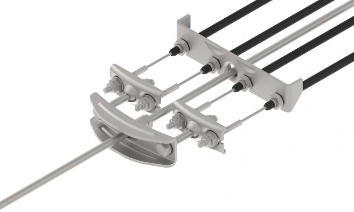 Knott Ausgleichswaage, Tandemachse für Seilzug mit Kugelmutter, für Standard-Seilzug, VerglNr: 409907001,409907.001