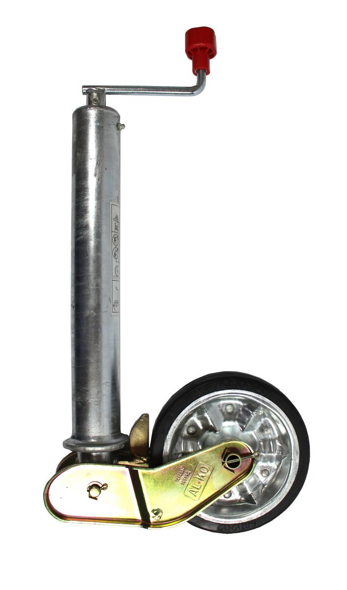 ALKO Stützrad 500 kg vollautom., ohne Flansch Rohr Ø 60 mm, Rohrlänge: 410 mm, Stützlast: 500 kg, mit Stahlfelge