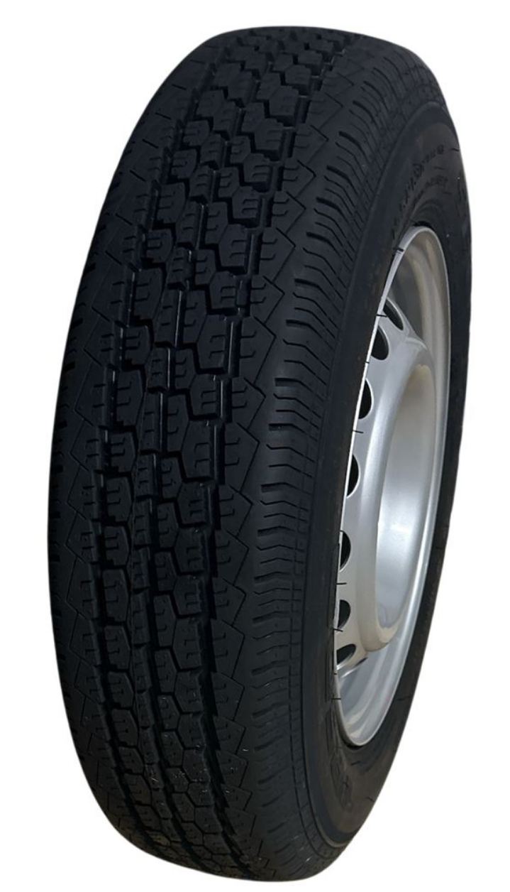 Komplett-Rad bis 100 km/h Reifen 155R13 C 8PR 91 N 4 1/2 J X 13, 5/67/112 ET 30, SECURITY TR 603, Felge SSWL/SRW, VerglNr: 609361