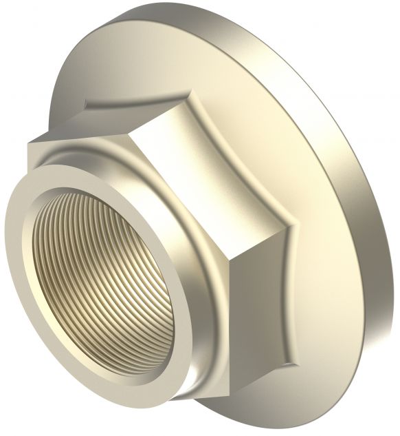 Knott Flanschmutter M30x1.5 mm 300 x 60 mm, selbstsichernd verzinkt Achsmutter