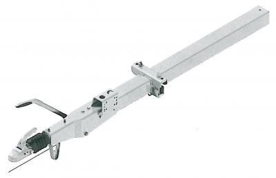 KNOTT Auflaufeinrichtung KRVD26, 1600-2600 kg mit 4-kt Deichselrohr gerade 100x2000mm,  VerglNr: 205967.001