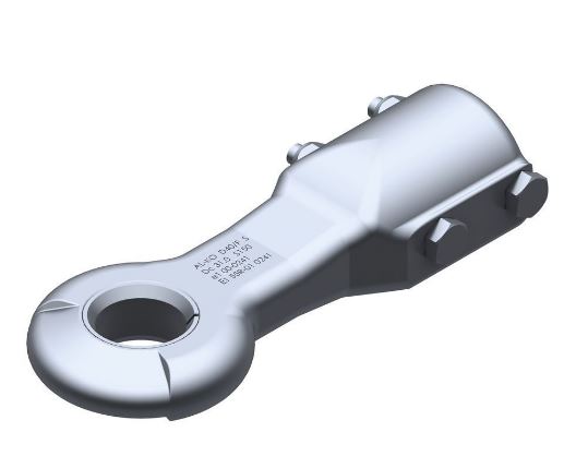 ALKO DIN-Zugöse Ø 40 mm, D40-F 161VB-1600 kg  251VB-2700 kg Rohrdurchmesser 50 mm, inkl. Befestigungsschrauben VerglNr: 1213350