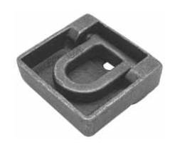 Zurrmulde DIN 75410 mit Ring, 2500 daN VerglNr: 409254001