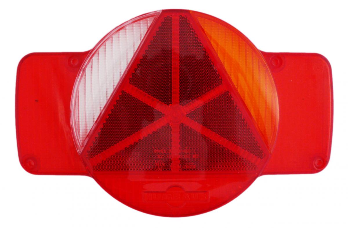 Schlussleuchte Humbaur rechts mit KZL + Dreieckrückstrahler ohne Rückfahrlicht, 245x95/155x60, 5-pol Bajonettanschluss VerglNr: 405.00002