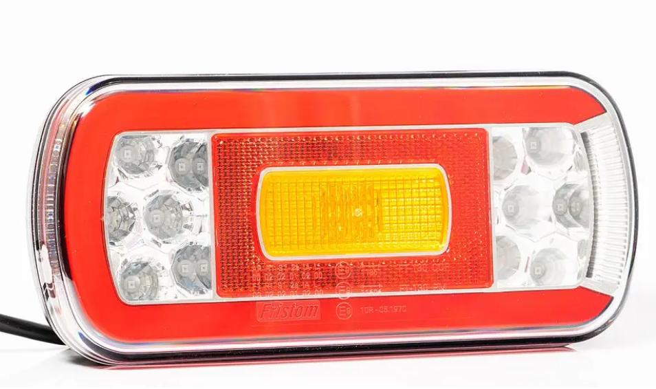 Fristom Schlussleuchte LED FT-130 links, 12/24 V BBSKN mit Nebelschlusslicht, 5-pol Bajonett, 220x100x50.5 VerglNr: 014002182