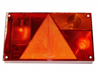 Aspöck Multipoint I Lichtscheibe rechts 240x140x52, mit Kennzeichenleuchte + Nebelschlussleuchte VerglNr: 014000304, 40.224.112