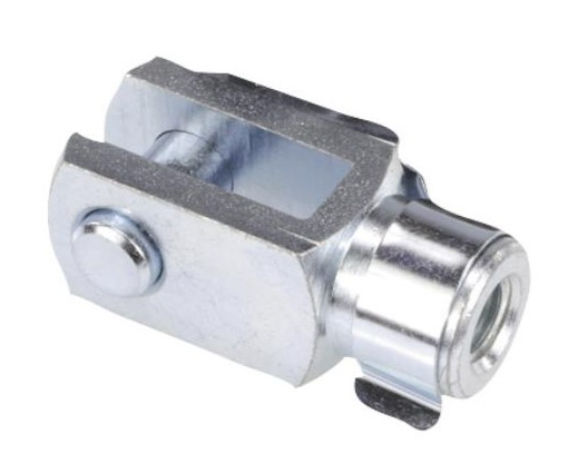 Gabelkopf mit ES-Bolzen, verzinkt, M 8 x 16 mm, A: BolzenØ 8 mm, B: Länge 32 mm, C: Innenmass 8 mm, E: 16 mm VerglNr: 212766