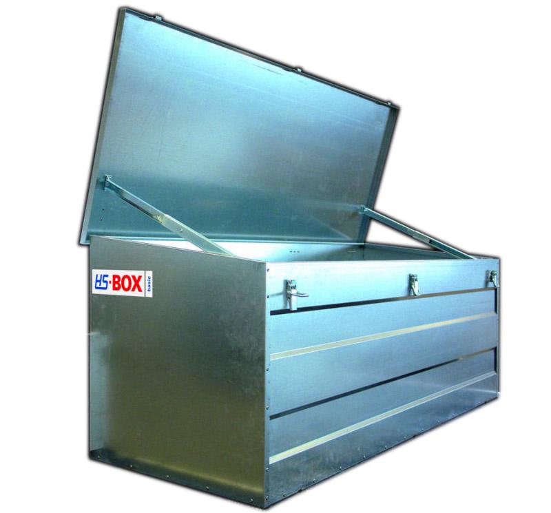 Transportbox Alu-Riffelblech L1840 x B730 x H1=630 x H2=715 