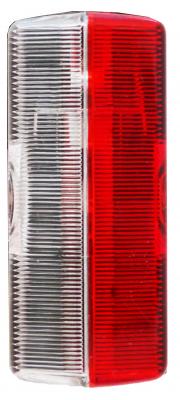 Lichtscheibe Umrissleuchte Jokon, SPL 07 rot/weiss 92x43x35 VerglNr: 19.1057.001