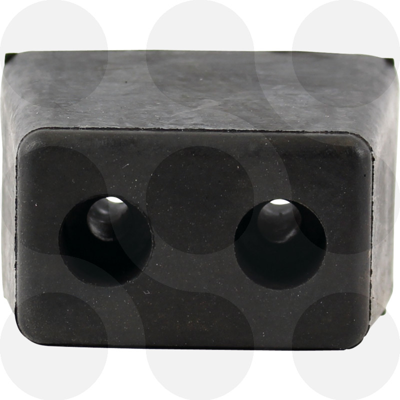 Rammpuffer, Länge x Breite: 60 x 42 mm, Höhe: 48 mm  2 Löcher, Lochabstand: 24 mm