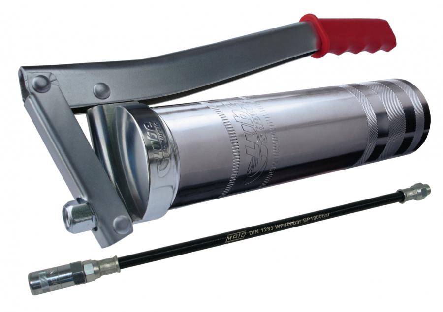 Handhebelfettpresse Lube Shuttle m. Panzerschlauch 