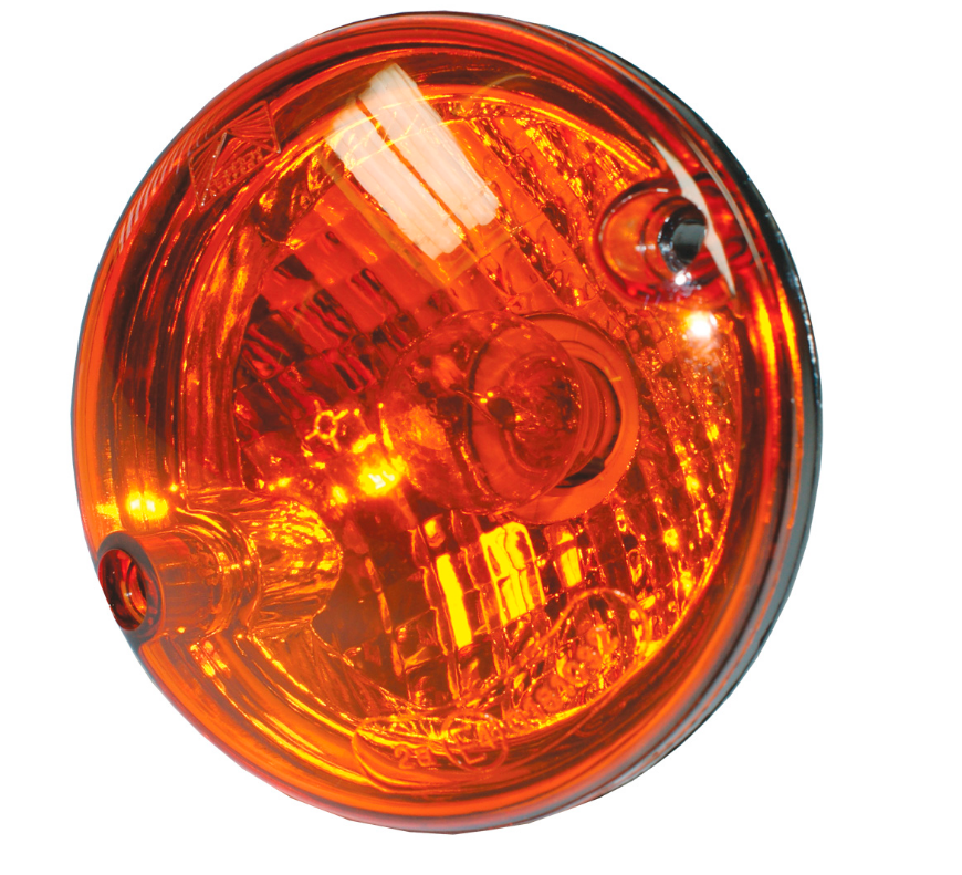 Aspöck Roundpoint, gelb Blinkleuchte ø 95mm, Lochabstand: 80mm, Tiefe: 78mm VerglNr: 014000436