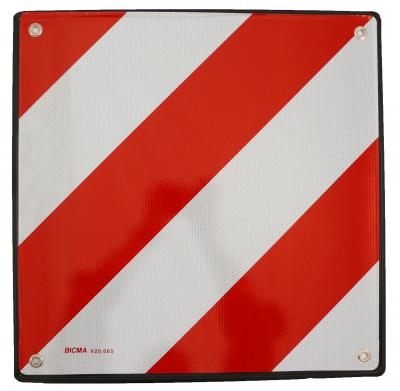 Alu-Warntafel für überstehende Lasten (Ausf. Spanien) 