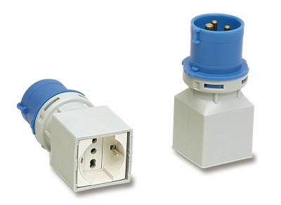 Adapter CEE-Schuko 220V 