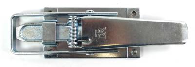 Verschluss mit Bügel + Nase Zungenverschluss, 80 x 275 mm, Platte 80 x 150 mm, Lochabstand 60/130 mm