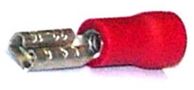 Flachsteckhülse 2,8 mm - rot 0,5-1,0 mm - VPE á 100 Stück 