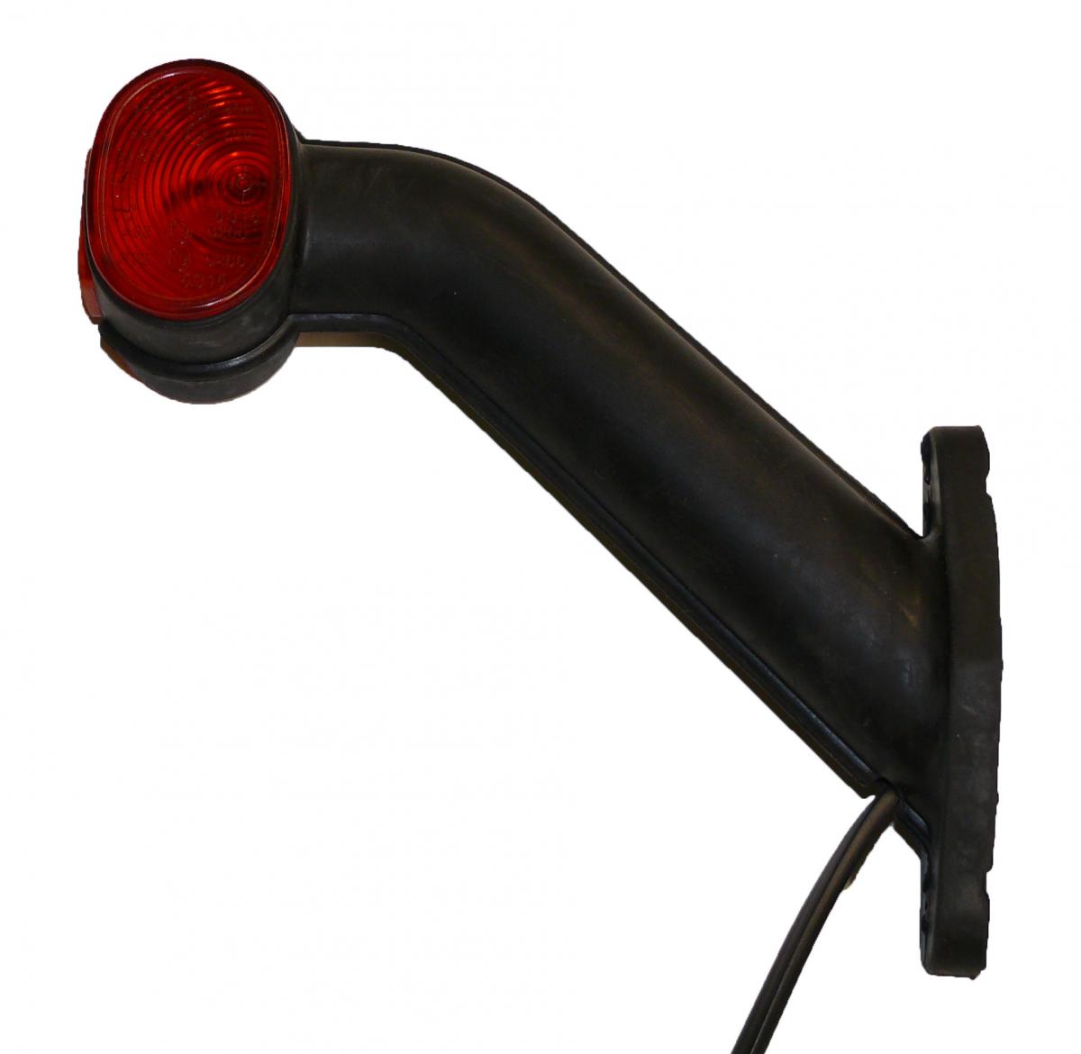 Aspöck Superpoint II Umrissleuchte links, rot/weiss/orange, 1.0m DC Kabel, 170x168x47