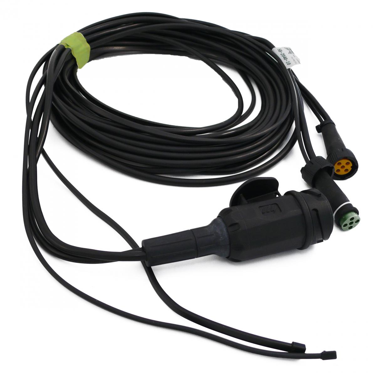 Aspöck Kabelsatz 13-polig, 12000 mm mit 5 pol Bajonett-Anschluß, DC-Abgang 8000 mm VerglNr: 014003184, 58-2040-397