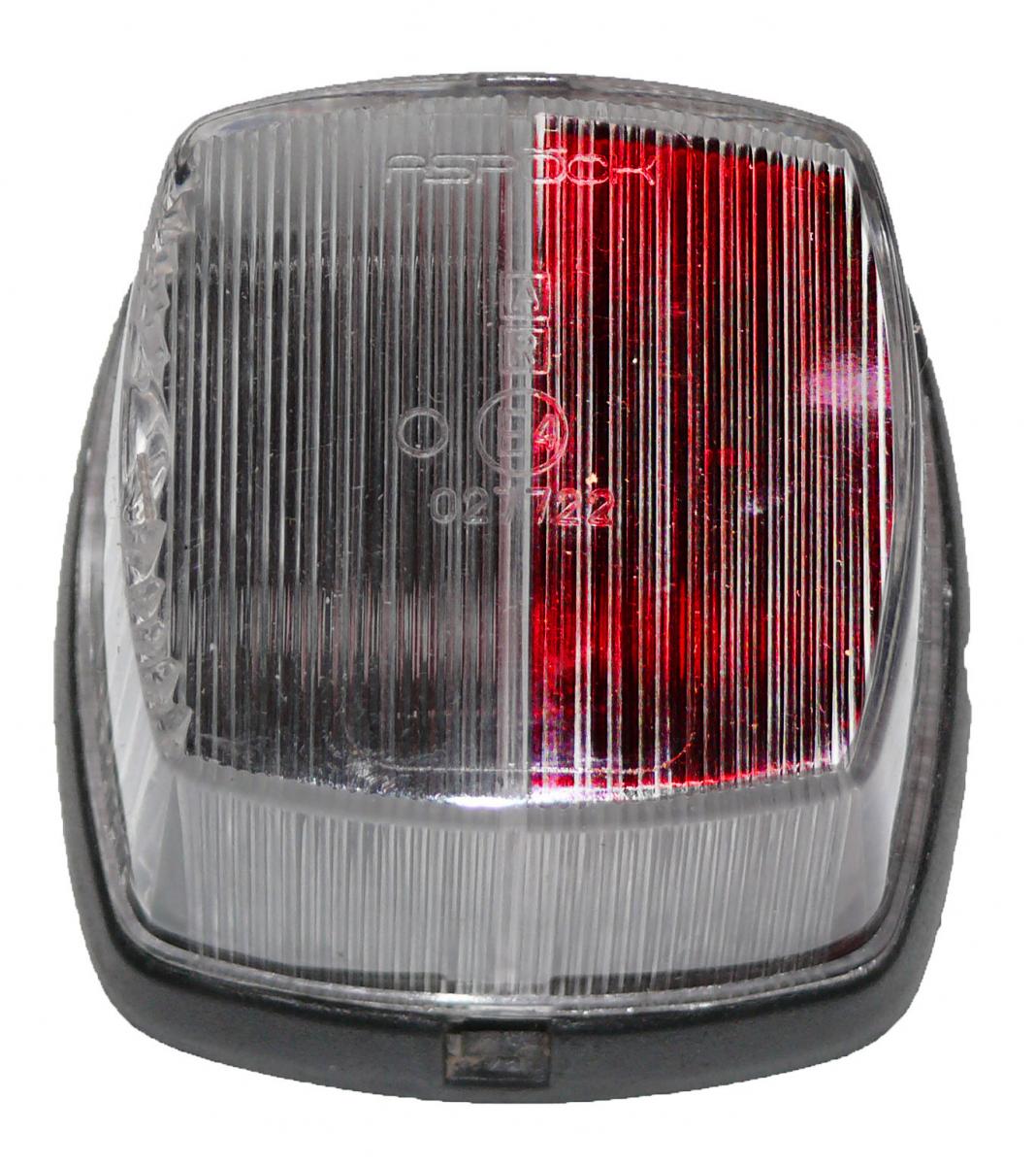 Aspöck Squarepoint Umrissl. rot/weiss, 62x62x42, mit Gummitülle VerglNr: 014000360