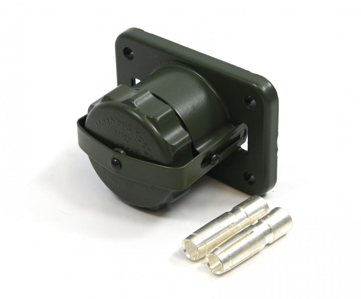 Steckdose   2 pol. Crimpkontakt   35+50 mm²