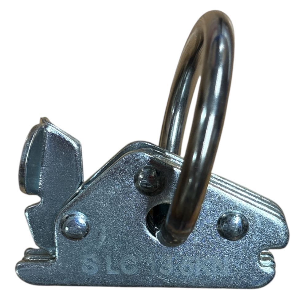 Endbeschlag mit Ring, 1585 für Kombi-Zurrschienen, Stahl, Innen-Ø Ring 52 mm, Bruchlast, 2700 daN, VerglNr: 142138585