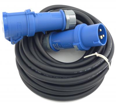Verlängerungsl. 10 mtr. 230V 16A, CEE-Kupplung/CEE-Stecker 