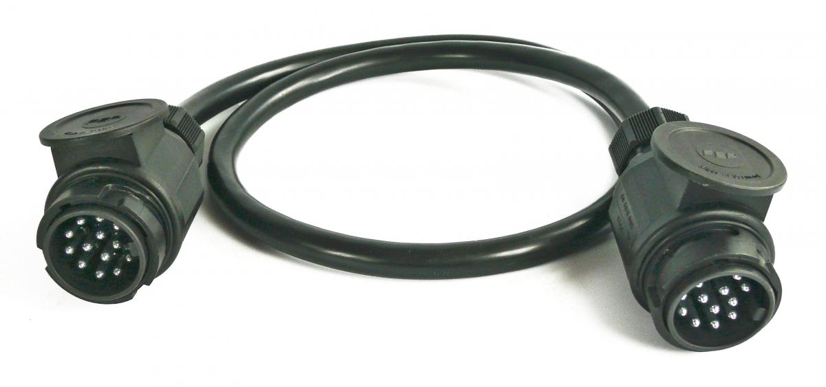 Zwischenkabel, 13-polig, mit 2 x Kunststoff-Stecker, 2800 mm, VerglNr: 014000265