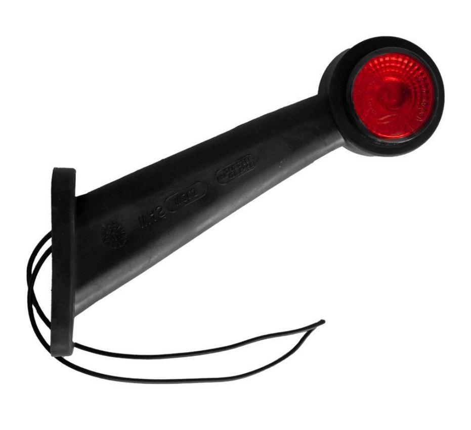 WAS Umrissleuchte rechts, gerade, LED rot/weiss 12/24V 32 cm, Kabellänge 210 mm, W21.1, VerglNr: 02.100.102, 295BLC