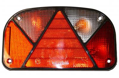 Aspöck Multipoint II Lichtscheibe links/rechts 240x140x10, mit NSL + RFL VerglNr: 014000317
