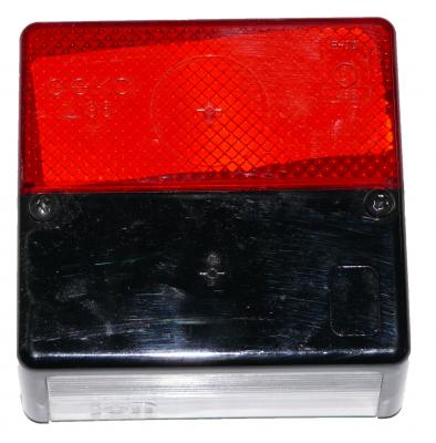 Lichtscheibe Geka rot/schwarz Typ L 96, 100x96x52 passend zu 4318460