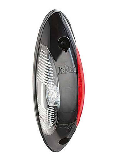 LED-Leuchte mit 500 mm Kabel SPL 2012 24 Volt 124x39x32, rot/weiss, Kabel 0.5m