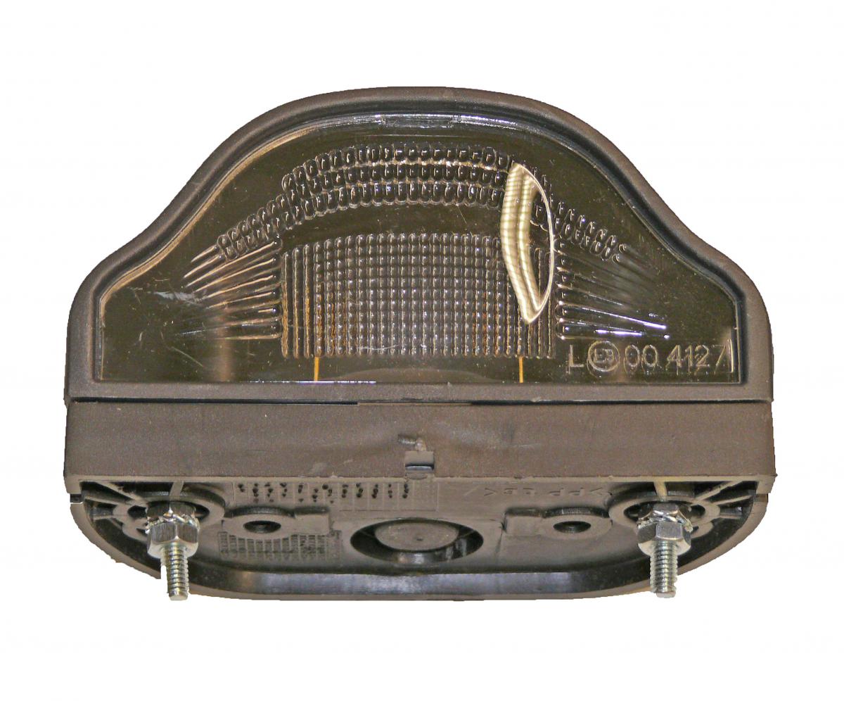 Aspöck Regpoint I Kennzeichenleuchte 100x57x60, M4 Stehbolzen, Lochabstand 70 mm, mit Gummitülle VerglNr: 26-3200-007