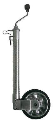 ALKO Stützrad vz., Vollgummi Stahlfelge 200 x 50 Rohr Ø 48 mm, Rohrlänge: 540 mm, Stützlast: 300 kg VerglNr: 1223614