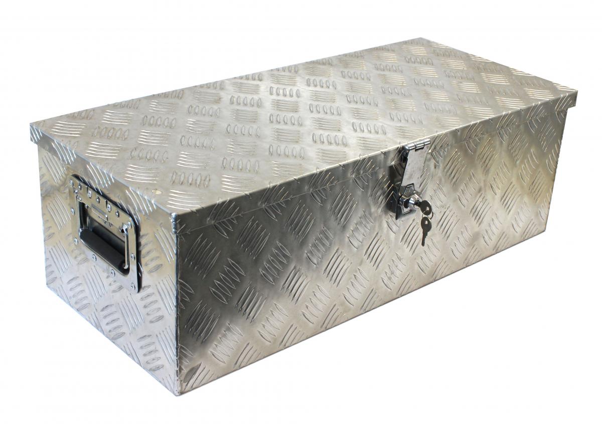 Transportbox ALU L 760 x B 330 x H 245 mm abschließbar, mit seitlichen Griffen, ohne Dämpfer