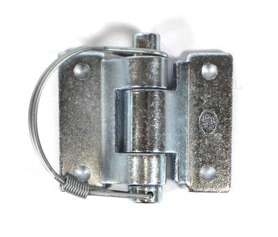 Universalscharnier VA gerade, mit Rohrklappstecker