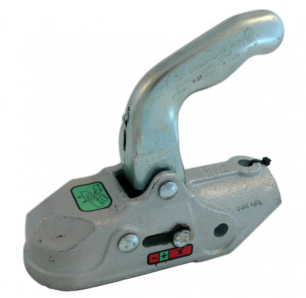 KNOTT Kugelkupplung 14,5/14,5 3500/150 kg, Zugrohr Ø 50/51mm Bohrung: v: Ø 14.5, h: Ø 14.5 VerglNr: 116180