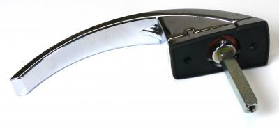 Schloss-Aussengriff verchromt Stiftlänge 36 mm