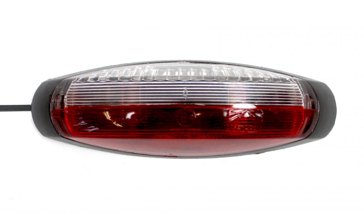 Aspöck Flexipoint II Umrissleuchte rot/weiss konventionell, 2.25m DC Kabel 39x122x29