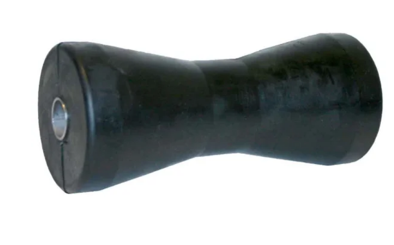 Kielrolle, V-Form, Gummi, Achs-Ø 22 mm, RollenØ 88mm, Länge 199 mm VerglNr: 360713
