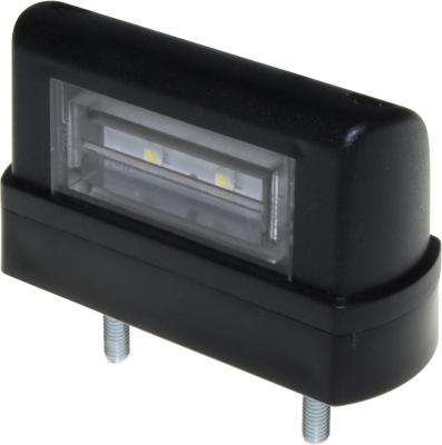 Kennzeichenleuchte LED 12 /24 V 82x30x39, Lochabstand 45mm, mit Kabel 0.46m