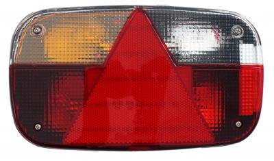 Aspöck Multipoint III, Mehrfunktionsleuchte links 244x138x60, KZL seitlich, + NSL+ RFL, 8 pol Bajonettanschluss VerglNr: 24-8077-007