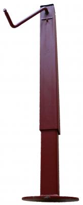 Stützfuß mit Kurbel Rohr-Ø 60 mm vierkant VerglNr: 130324