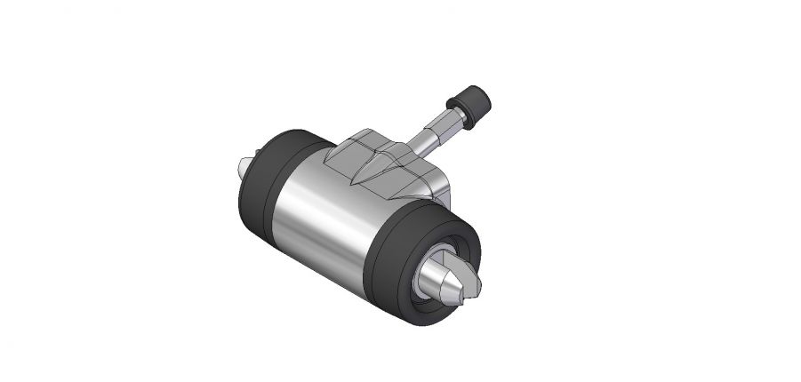 Knott Radzylinder rechts, Ø 25.4 mm, RB: 20-2710, 200x50 mm, Hydraulische Bremse, VerglNr: 35395.01, 3539501, 4RAZ830