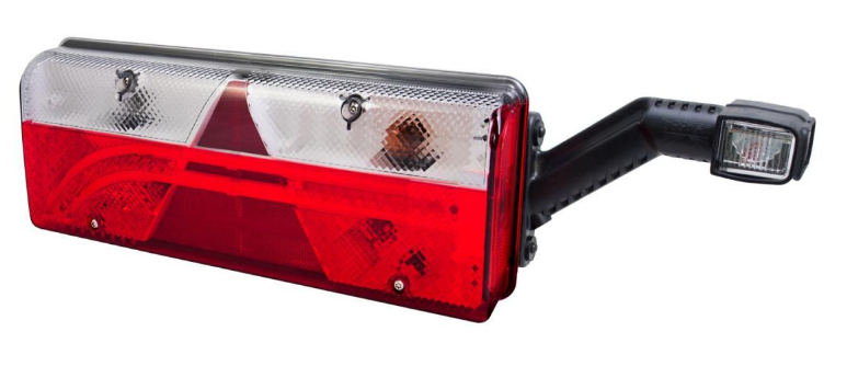 Aspöck Heckleuchte Europoint III rechts, Dreieck, URA, 24V 400x153x88, Lochabst. 152mm, 7-pol ASS2 VerglNr: 25-7420-501