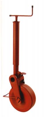 Stützrad für Ackerwagen halbautomatisch, grundiert Rohr Ø 90 mm, Rohrlänge: 500 mm, Stützlast: 1500 kg, Blechrad 310 x 90 VerglNr: 130003