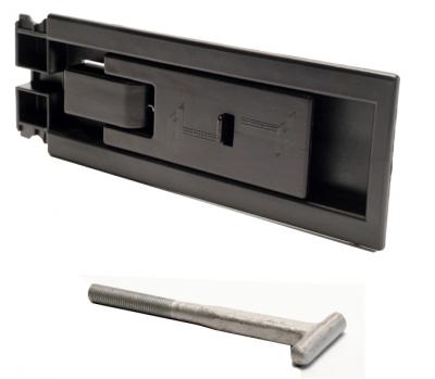 Bordwandverschluss Kunststoff inkl. T-Stück passend für Hentschel Pritsche