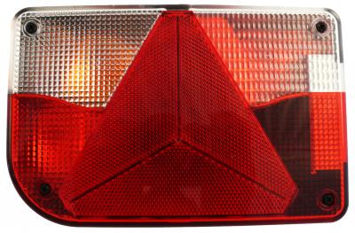 Lichtscheibe Jokon 12 V E/BBS(K)N 830, links 200x130, mit/ohne Kennzeichenfenster + Nebelschlusslicht VerglNr: 014000861, 19.0070.110