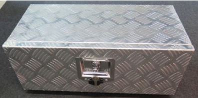 Werkzeugkiste Aluminium abschliessbar Aussenmasse: L:550mm, B: 285mm, H:250mm Öffnungsmass: L: 500mm, H: 170mm