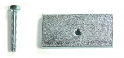 Befestigungs-Set besteh. aus Plättchen + Schraube M 4 x 25