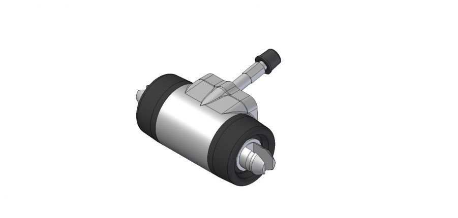 Knott Radzylinder links, Ø 25.4 mm, RB:20-2710, 200 x 50 mm, Hydraulische Bremse, VerglNr: 35395.02, 3539502, 4RAZ831